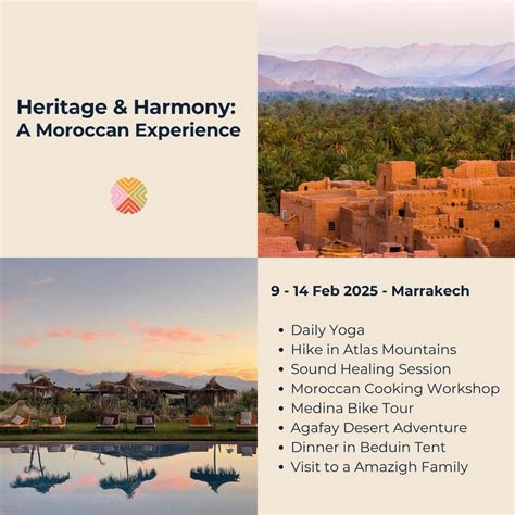 Heritage & Harmony: A Moroccan Experience, Manira Palm Marrakech, Aqaba ...