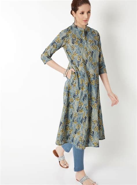 Buy Women Floral Print A-line Kurta Set Online at just Rs. 1199.0 ...