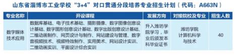 山东省淄博市工业学校2024年“3+4”本科班有哪些专业（招生条件、录取办法）_山东职校招生网