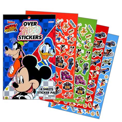 Disney Mickey Mouse Sticker Set ~ Mickey Mouse Sticker Pad with Over ...