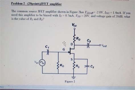Image result for Common Source JFET Amplifier Self-Biasing Lab