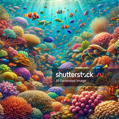 Finding Nemo Coral Reef AI-generated image 2408173807 | Shutterstock