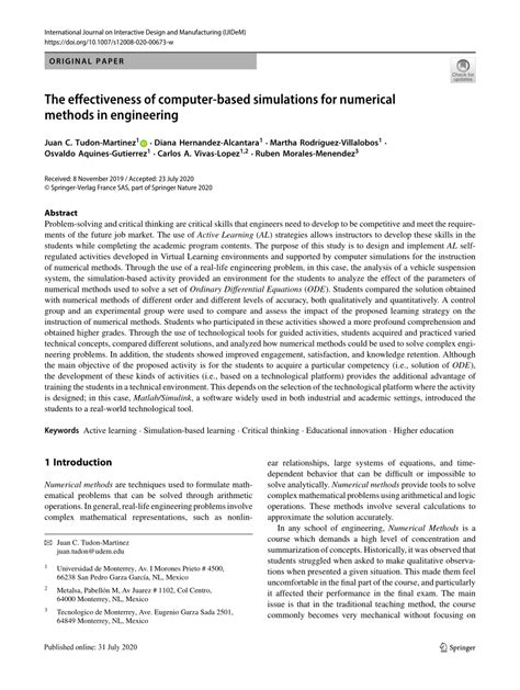 Computer-Based Simulations 的图像结果