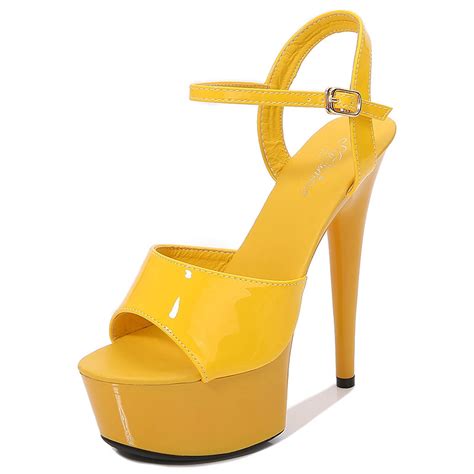 WNVMWI Sandals Women Waterproof Sandals for Women Summer Yellow Shoes ...