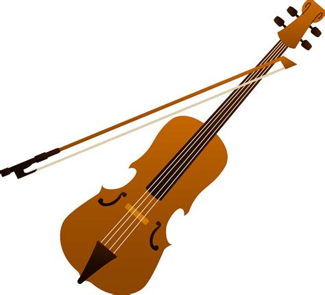 Elegant Violin Design - Free Clip Art