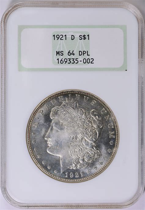 1921-D Morgan Silver Dollar NGC MS-64 DMPL OH (Item 1788342 ...