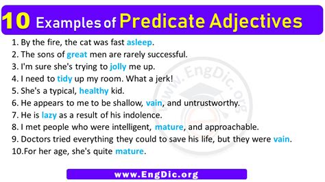 Predicate Adjective Examples 的图像结果
