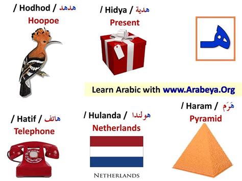 Words with Letter هـ | Learning arabic, Learn arabic alphabet, Learn ...