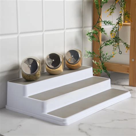 VHPL Glossy Finished Home and Office Plastic Organizer Stand (Grey ...