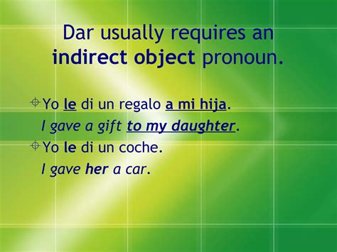 Dar present preterite | PPT