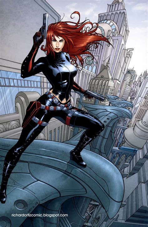 Black Widow Comic Art