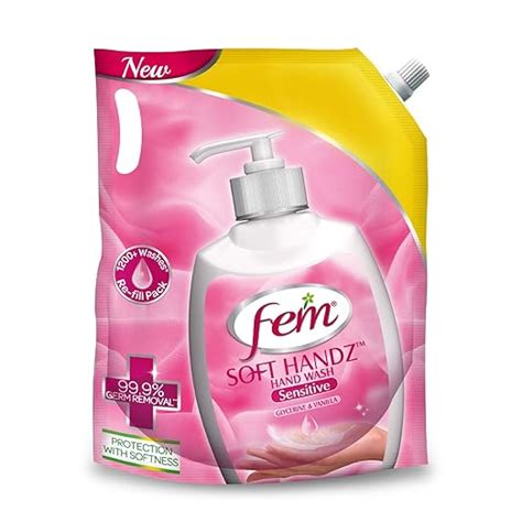 [Pantry] Fem Soft Handz Handwash Sensitive : Kills 99.9% Germs ...