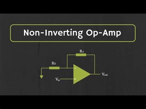 Operational Amplifier: Non-Inverting Op-Amp and Op-Amp as Buffer (Op ...