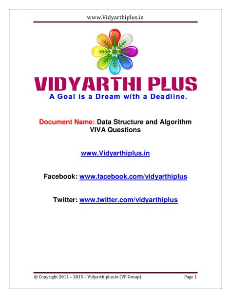 Data Structure and Algorithm (DSA) - VIVA Questions with answers ...