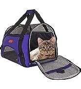 KIKA Pets AIRLINE Carrier for Cat Dog Rabbit Birds, Portable Folding ...