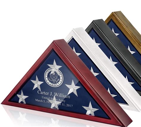Personalized Flag Box for American Veteran Flag 9.5 X 5 Feet Flag ...