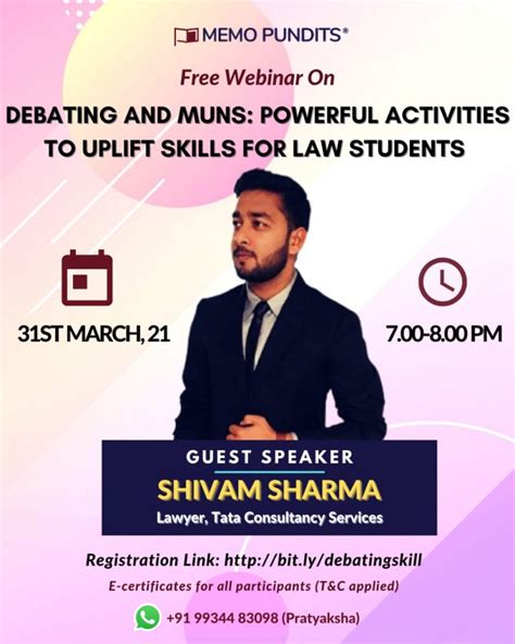 WEBINAR ON “DEBATING AND MUNS: POWERFUL ACTIVITIES TO UPLIFT SKILLS FOR ...