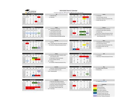 Ogden School District UT Calendar 25-26 Revised [pdf] - EduCounty