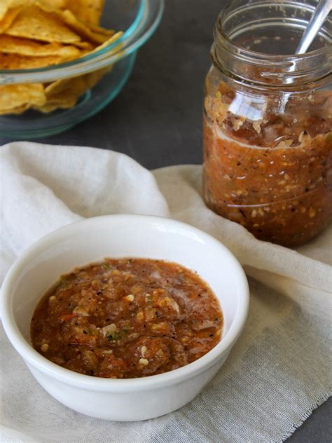 Homemade Fire Roasted Salsa • The Candid Cooks