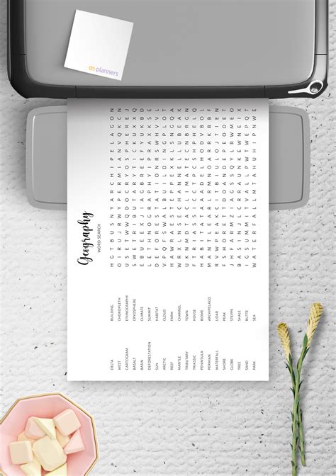 Image result for Geography Word Search Printable