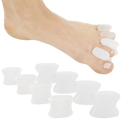 Silicone Gel Toe Spacers (4S+4L) Bunion Toes Spacer Orthotics Pain Relief - BM Global Supply ...