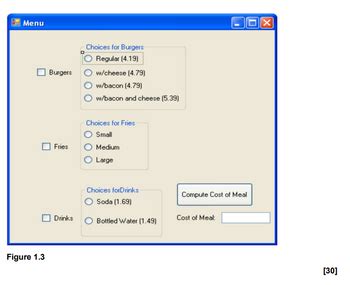 Image result for Visual Basic Windows Form Fast Food