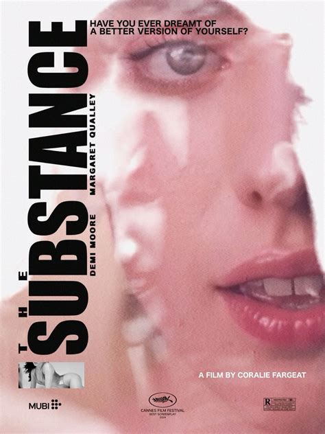 THE SUBSTANCE (2024) poster ・゜゜・． | Film poster design, Movie directors ...