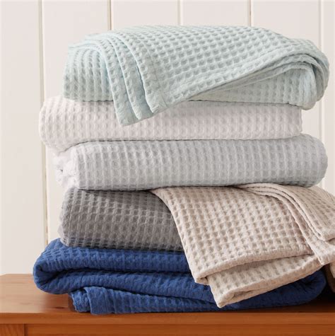 Waffle Weave 100% Cotton Blanket | Mikala Collection by Great Bay Home ...