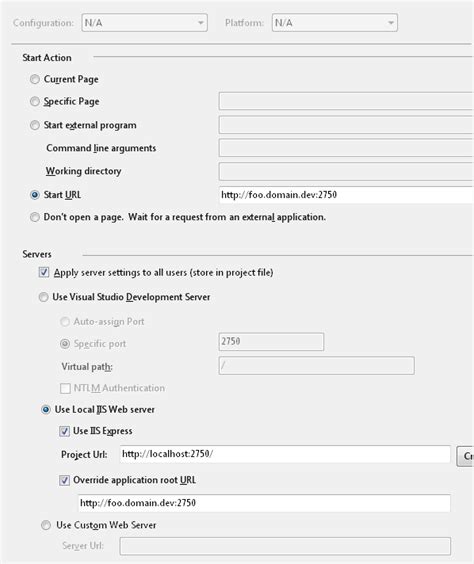 Image result for Visual Studio Server Project Path