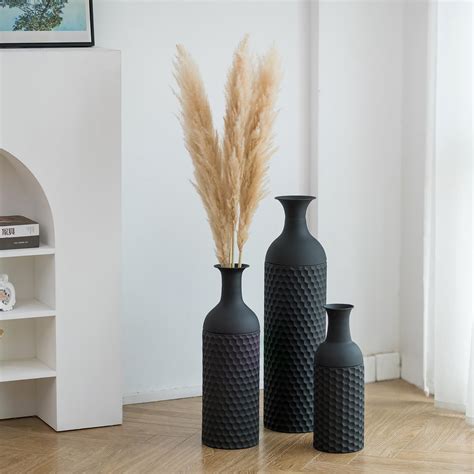 Modern Floor Vase Modern Mirrored Glass Floor Vase For Home Decor, 28H