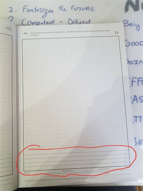 Image result for VEX Engineering Journal Samples