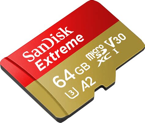SanDisk 64GB Extreme MicroSDXC UHS-I Memory Card with Adapter - 160MB/s ...