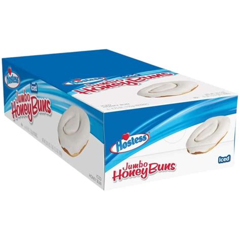 Amazon.com: The Snack Store Bundle Hostess Jumbo Honey Bun Iced, 4 ...