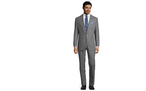 Grey Wool Flannel Suit - Oliver Wicks