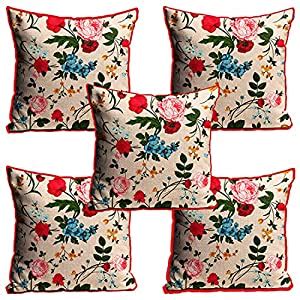 Buy Mukesh Handicrafts Polyester 200TC Cushion Covers, 12 x 12 Inches ...