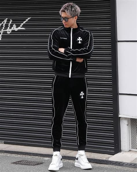 CROSS ZIP SWEAT PANTS BLACK【BB25018】 | BELINDA OFFICIAL