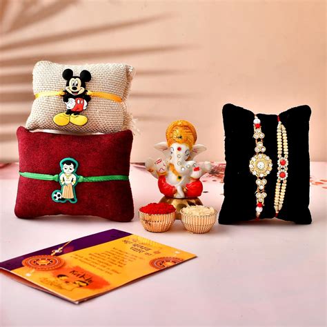 Buy CraftVatika Rakhi Gift for Brother and Bhabhi Kids - Rakhi Combo ...