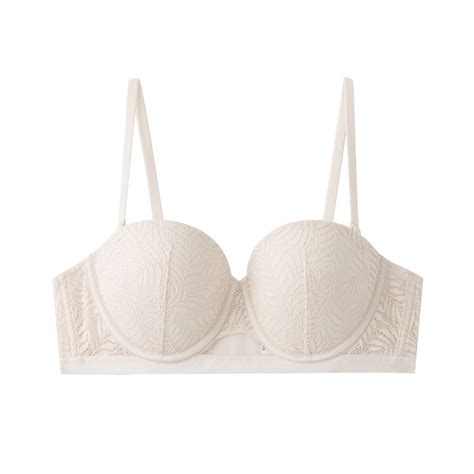 Women's Balconette Bra Lace Brassiere Lightly Padded Demi Full Coverage ...