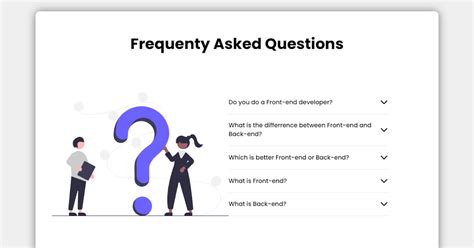FAQs Example HTML/CSS 的图像结果