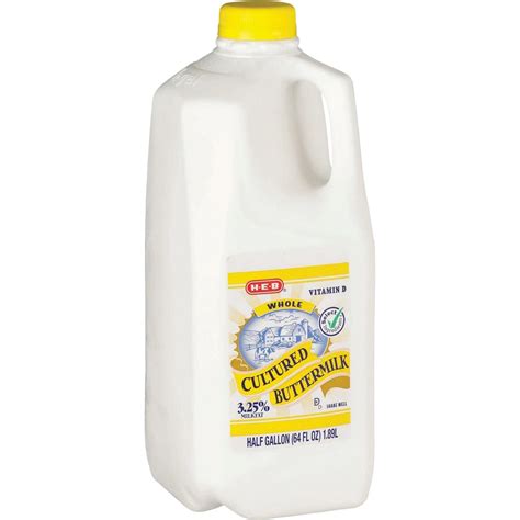 H-E-B 3.25% Whole Cultured Buttermilk, 1/2 gal | Central Market ...