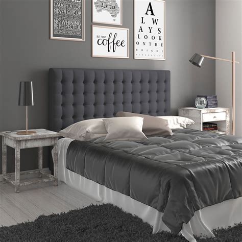 charcoal headboard bedroom ideas
