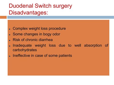 Duodenal switch surgery | PPTX | Surgery | Medical Health