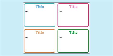 Editable Flash Card Template | Teaching Resources for Kids