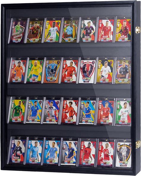 Amazon.com: 28 Graded Card Display Case,Wooden Wall Mount Football Card ...