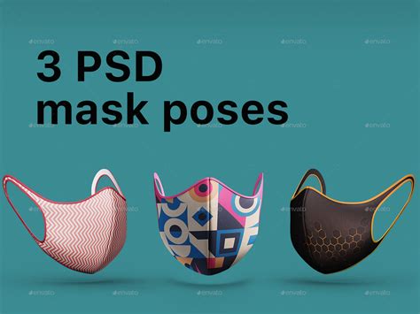 Face medical Mask Protection PSD mockup, Graphics | GraphicRiver