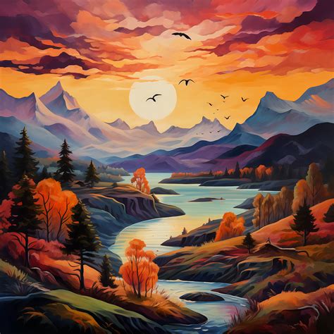 Ai 绘制风景图 的图像结果