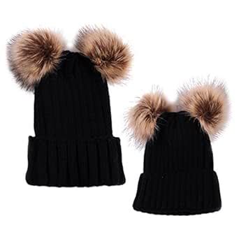 Buy Segolike Pom Pom Lovely Knitted Parent-child Mothers Babies Warm ...