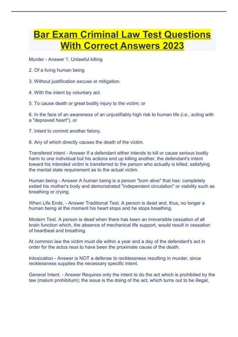 Image result for Bar Exam Test Questions