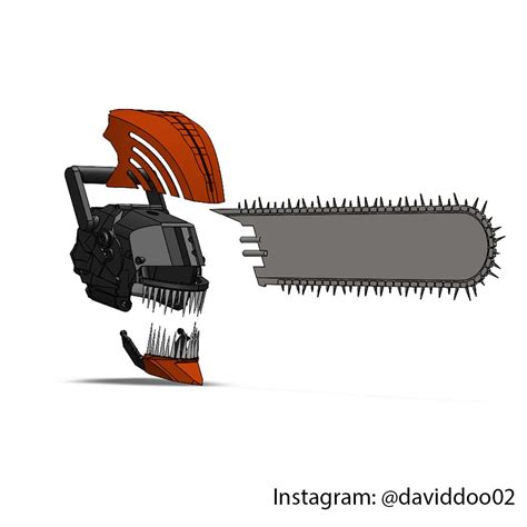 Chainsaw Man Helmet Template