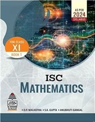 ISC Mathematics Book 1 Class 11 (As Per 2024 Syllabus): Buy ISC ...
